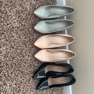 3 set of heels
